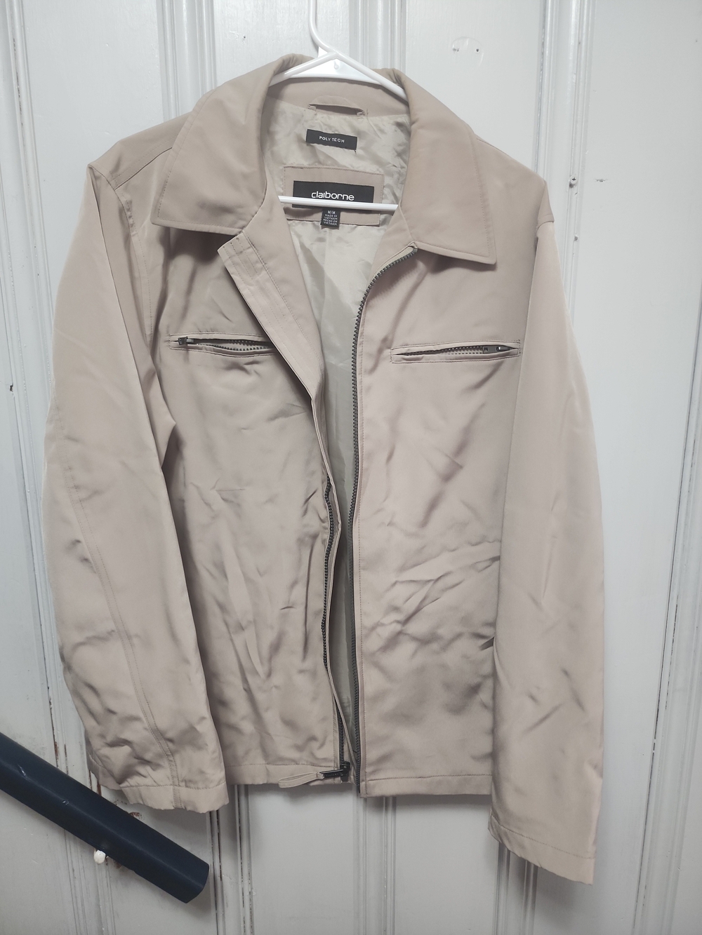 Claiborne Men's Light Beige Zip Jacket